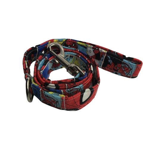 Spider Super Hero Handmade Dog Lead